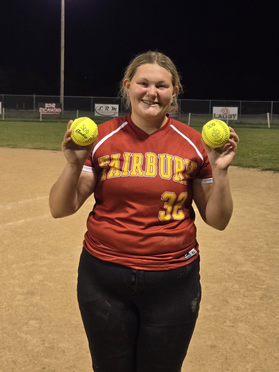 What is better than hitting one grand slam in a game? Hitting two. S. Schmidt goes yard twice for 8 RBIs last night to help Fairbury beat SDO. #addalittlespice #jeffpride