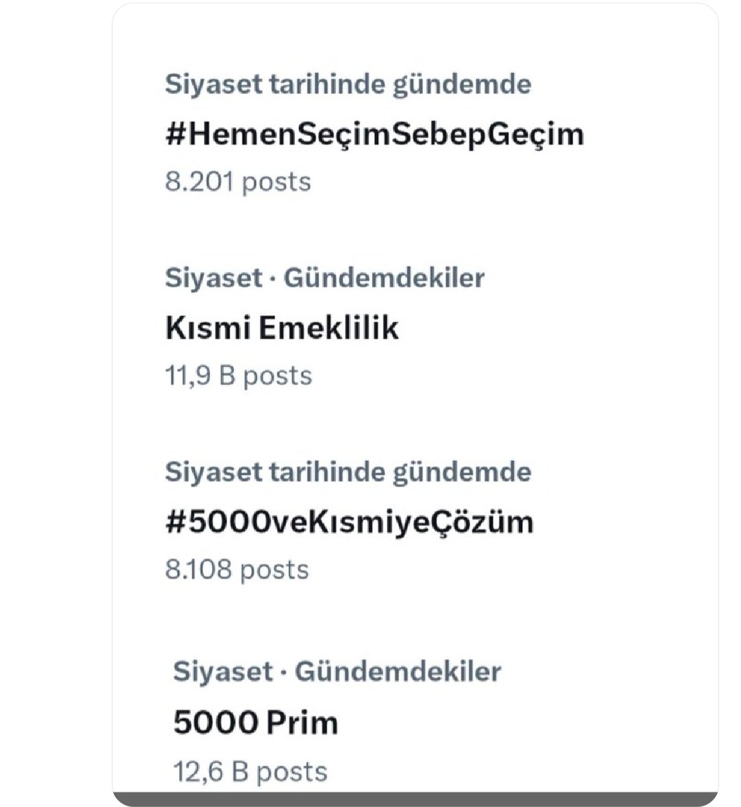 Herkesin eline emeğine sağlık ...
#5000veKısmiyeÇözüm
#HemenSeçimSebepGeçim