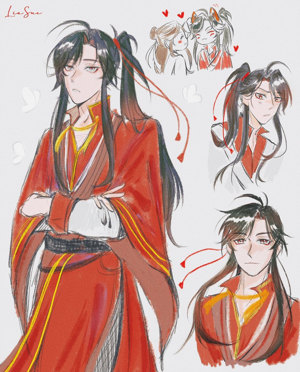 offline_suzue's tweet image. San lang looks adorable in this outfit ❤️
#TGCF #HuaCheng #sanlang #hualian