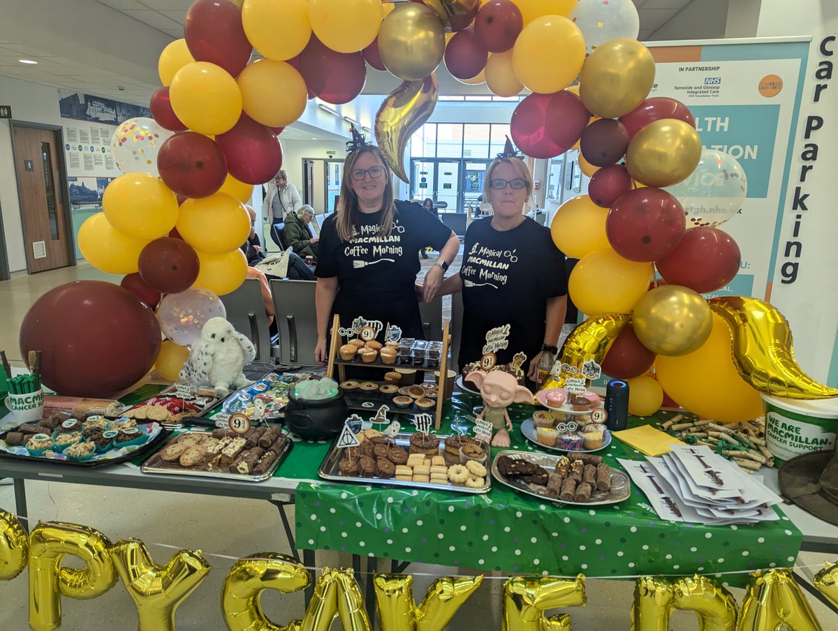 Tameside & Glossop Macmillan Information & Support (@tamesidemiss) on Twitter photo Jenny and Vicky would love to welcome you to Tameside Cancer Services Macmillan Coffee Morning from 10 am to 2 pm at the Tameside Hospital`s  Hartshead South β a warm welcome with refreshments, cakes wizarding wands and spells and much more. Jenny and Vicky would love to welcome you to Tameside Cancer Services Macmillan Coffee Morning from 10 am to 2 pm at the Tameside Hospital`s  Hartshead South β a warm welcome with refreshments, cakes wizarding wands and spells and much more.