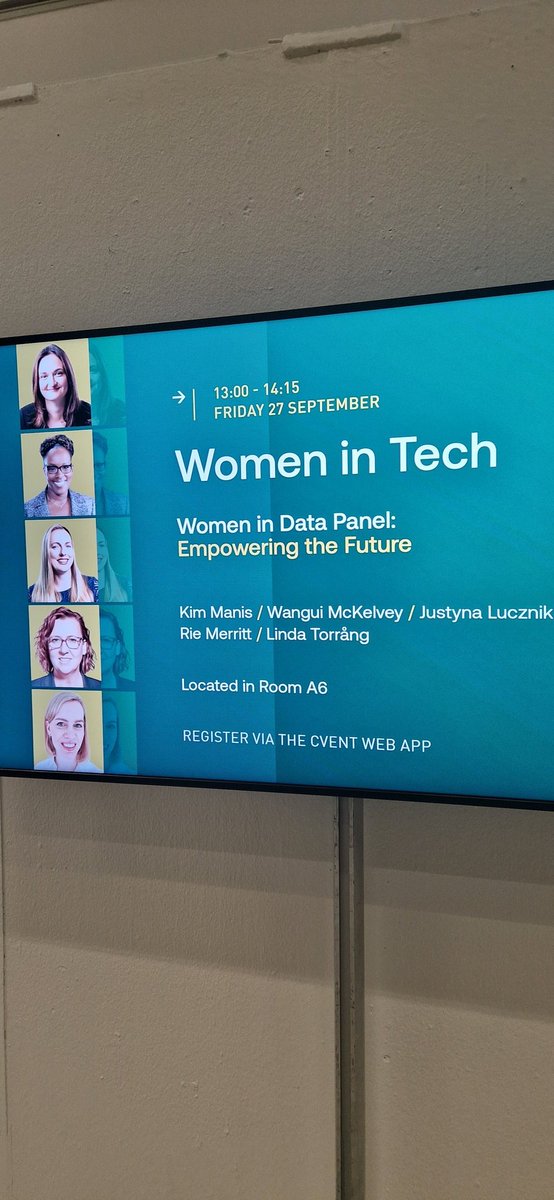 Excited to share the stage with this fantastic group of women 🎉 #fabconeurope #womenintech