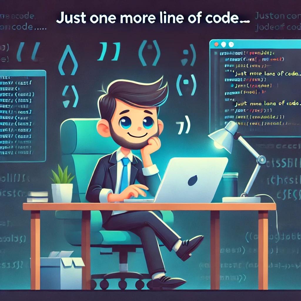 coddy_tech's tweet image. "Just one more line of code" said no coder ever... because we know how that ends. 😂 #CodeAddict #DebuggingLife #InfiniteLoopVibes #ProgrammersKnow