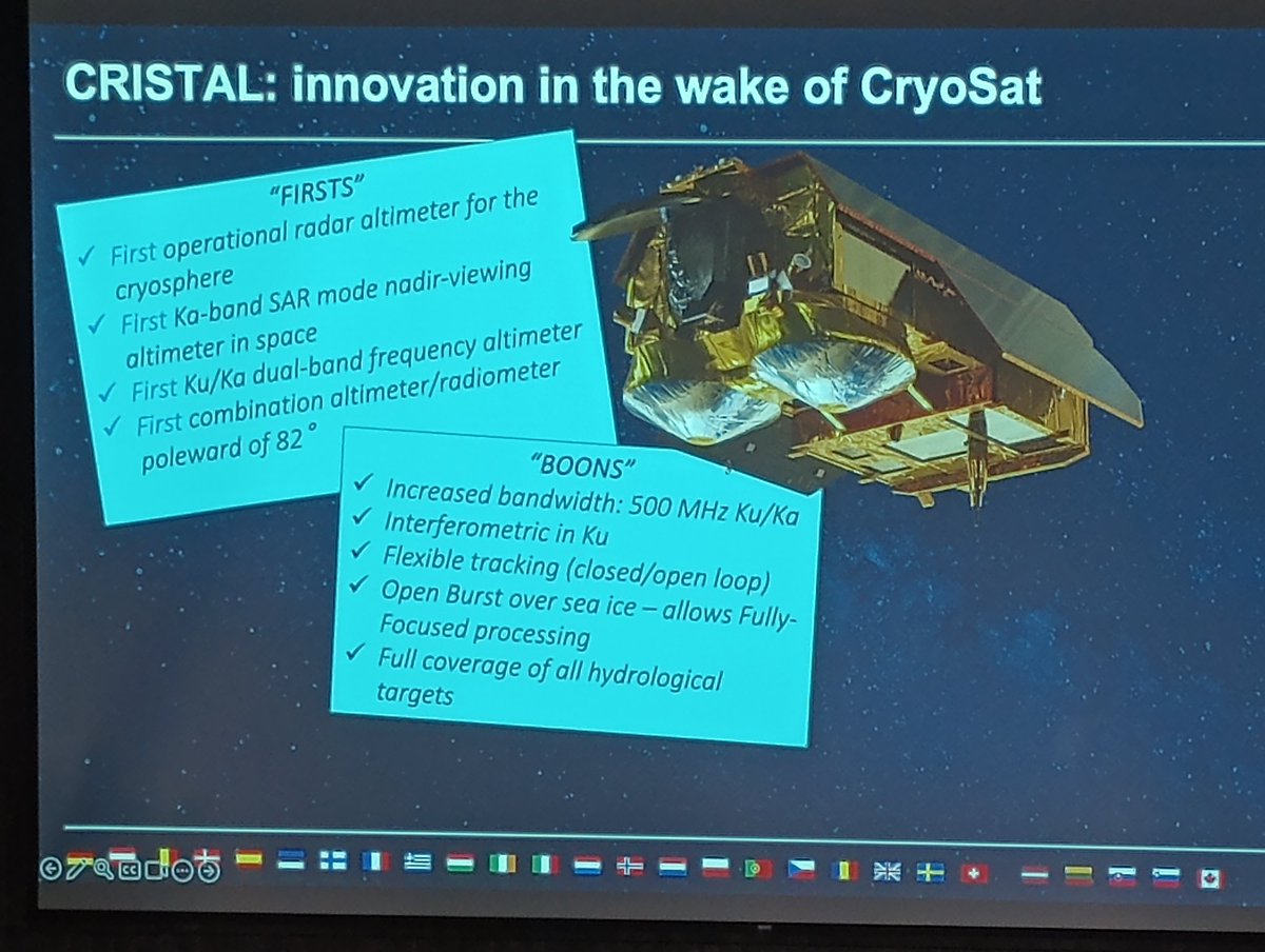 Dr Sinead L Farrell (@dr_slfarrell) on Twitter photo And the future, you ask? What's up next for #PolarAltimetry? It's exciting! We're busy planning for the upcoming <a href="/esa/">European Space Agency</a> #CRISTAL mission, due for launch in 2027/2028. #Cryo2Ice Symposium 2024. And the future, you ask? What's up next for #PolarAltimetry? It's exciting! We're busy planning for the upcoming <a href="/esa/">European Space Agency</a> #CRISTAL mission, due for launch in 2027/2028. #Cryo2Ice Symposium 2024.