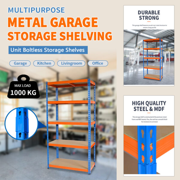 lightview2024's tweet image. مجموعة الأرفف (Racking Set) باللون البرتقالي بمقاس 90x45x180 سم هي حل مثالي للتخزين والتنظيم سواء في المنازل أو الأماكن التجارية. تتميز هذه المجموعة بهيكل قوي مطلي بطبقة من البودرة المقاومة، وتحتوي على عدة رفوف يمكن لكل منها تحمل وزن يصل إلى 175 كجم. الأرفف مصنوعة من ألواح MDF