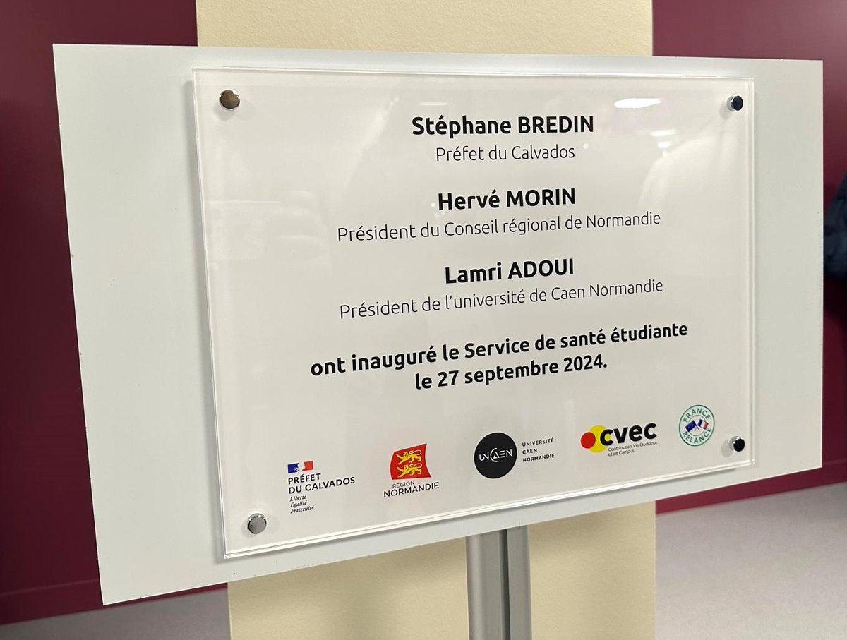 Universite_Caen's tweet photo. L'université de Caen Normandie a le plaisir de vous annoncer, aux côtés de ses partenaires mobilisés, l'inauguration officielle de son Service de santé étudiante (SSE). 👏 Celui-ci est désormais hébergé dans le bâtiment L'Oxygène du @Crous_Normandie, sur le campus 1 à Caen. 🏥(1) https://t.co/Scu02hwI6L