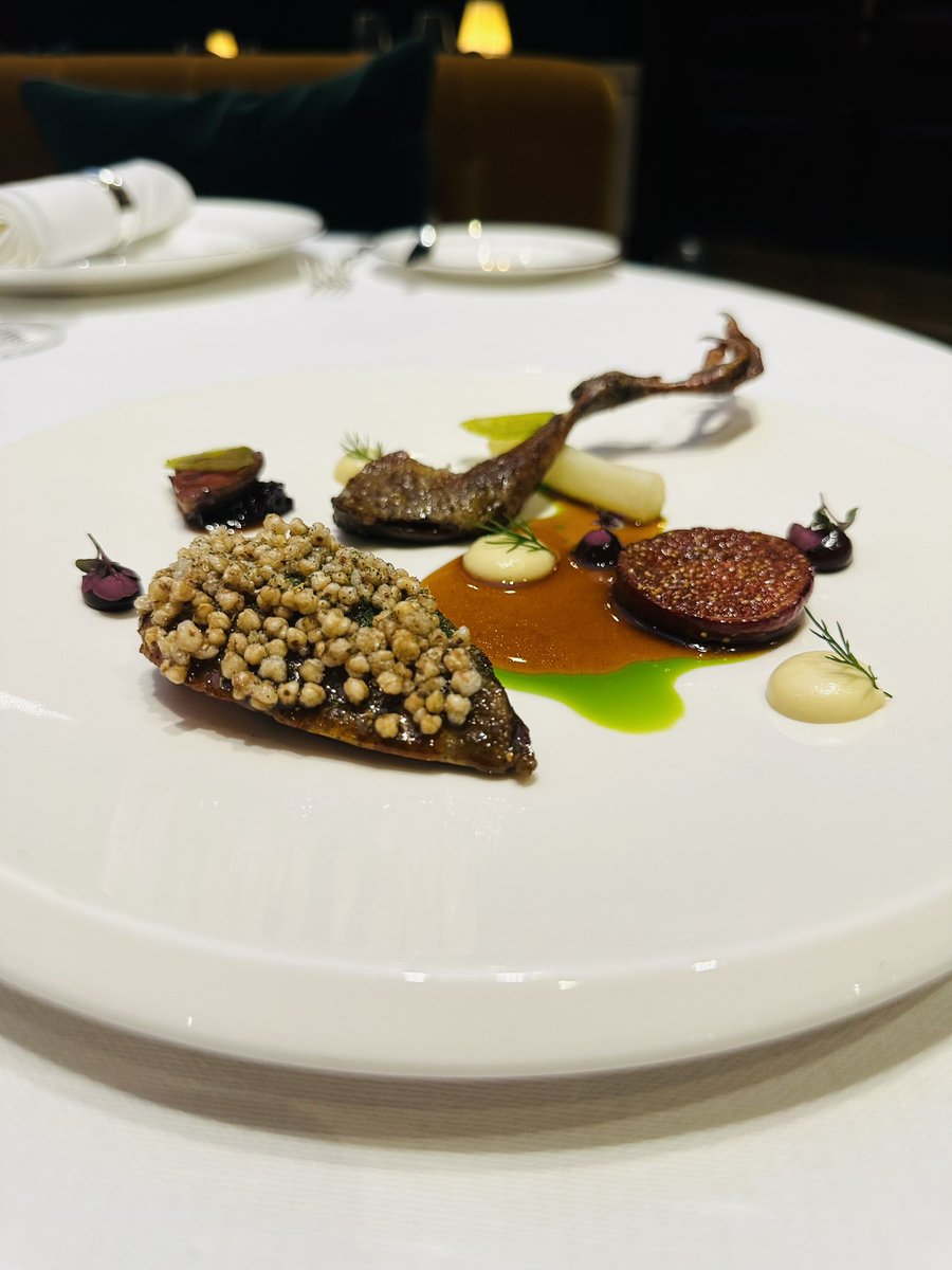 Elliot Hill (@ellwoir33) on Twitter photo Squab pigeon, fig, hedgerow condiments, fennel
New main course on both our tasting menus - on from last night <a href="/willhampson684/">William Hampson</a> <a href="/TheGrosvenor/">The Chester Grosvenor</a> Squab pigeon, fig, hedgerow condiments, fennel
New main course on both our tasting menus - on from last night <a href="/willhampson684/">William Hampson</a> <a href="/TheGrosvenor/">The Chester Grosvenor</a>
