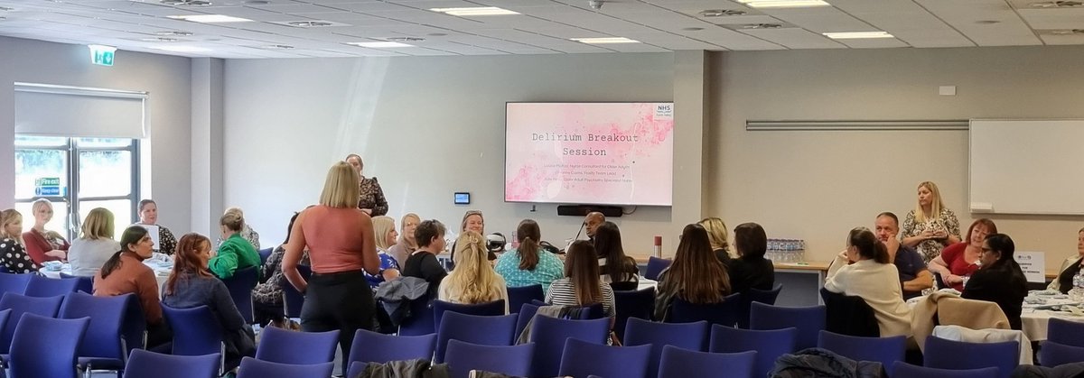 Delegates fully immersed in the breakout session on Delirium at #ACAPScotCon2024