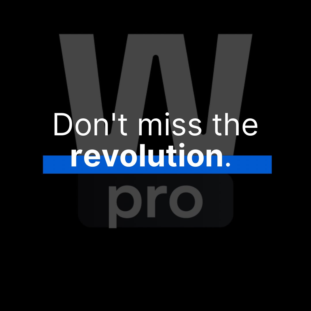 whlistpro's tweet photo. Something revolutionary is about to happenβ¦ β‘οΈ
A step forward for our service, a world of advantages for you.
Are you ready? Stay updated on Instagram -> https://t.co/XSVoYOhWBx
#whitelistpro #revolution #digitaladvertising https://t.co/hrsUztXNkO