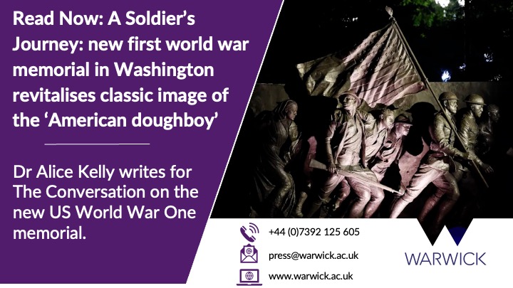 Warwick Newsroom (@warwicknewsroom) on Twitter photo 📰READ: <a href="/DrAliceKelly/">Alice Kelly</a> writes for <a href="/ConversationUK/">The Conversation</a> on the new 58-foot-long bronze sculpture "A Soldier's Journey"
theconversation.com/a-soldiers-jou… 📰READ: <a href="/DrAliceKelly/">Alice Kelly</a> writes for <a href="/ConversationUK/">The Conversation</a> on the new 58-foot-long bronze sculpture "A Soldier's Journey"
theconversation.com/a-soldiers-jou…