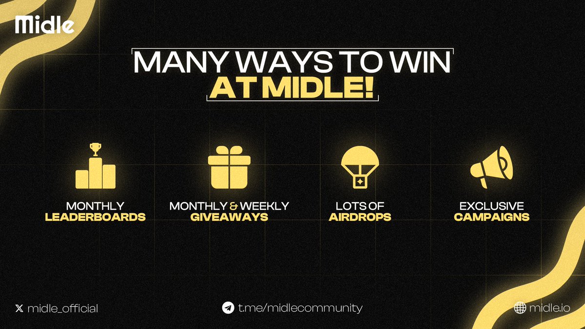 We are getting closer to the launch of the $MIDLE Utility Token.

A new stage will start where you can earn bonus from Airdrop campaigns on Midle by staking $MIDLE tokens.

Join the airdrop campaigns now, earn extra rewards by staking after the $MIDLE Token launch! 👇