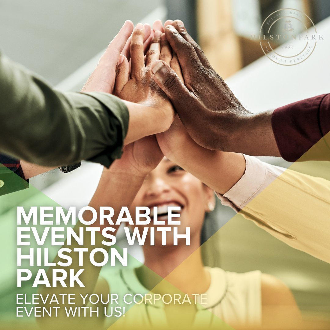 Transform your next corporate event into a memorable experience at Hilston Park! 

From productive meetings to team-building adventures, we provide the perfect setting to inspire creativity!

Visit: hilstonpark.com

#CorporateEvents #HilstonPark