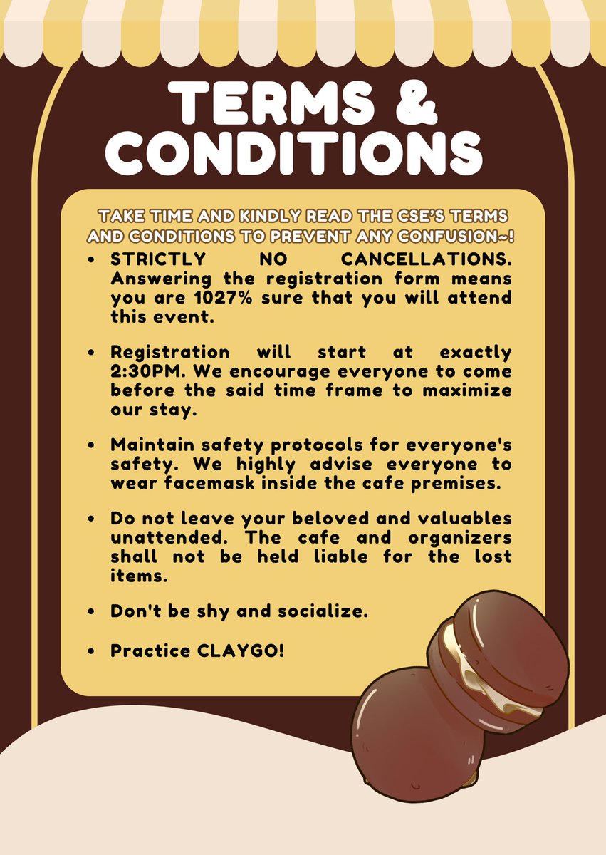 cupofjaez's tweet photo. #CupOfJaez Terms &amp; Condition ☕️

Please be guided accordingly as we wait for d-day! 

For other questions and inquiries, you may direct message us here or drop it on our curiouscat link: https://t.co/S7n2esHFa8 https://t.co/2fHZFzX0i6