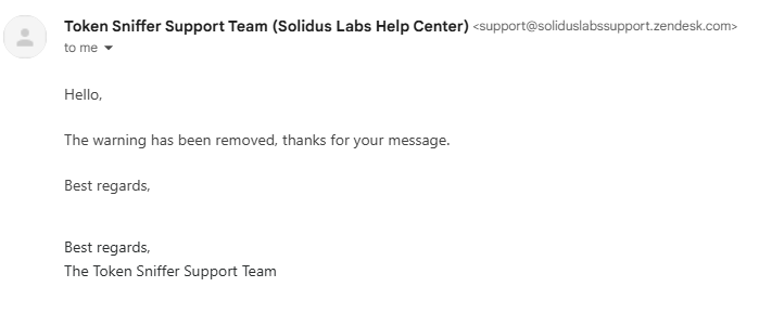 Vitalik_GF_ETH's tweet photo. Thanks to the beautiful support of @Token_Sniffer - the issues with our CA have been resolved and we are now a 100/100 token on https://t.co/8yN3pPXvwB

This has been some what of a hindrance when getting new investors. 

We are here to stay, the grinding never stops. https://t.co/YWgZQ82A3z