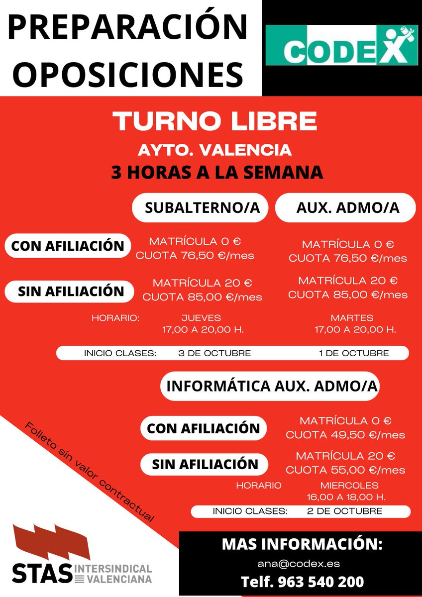 Intersindical STAS Ajuntament de València (@stasvalencia) on Twitter photo 