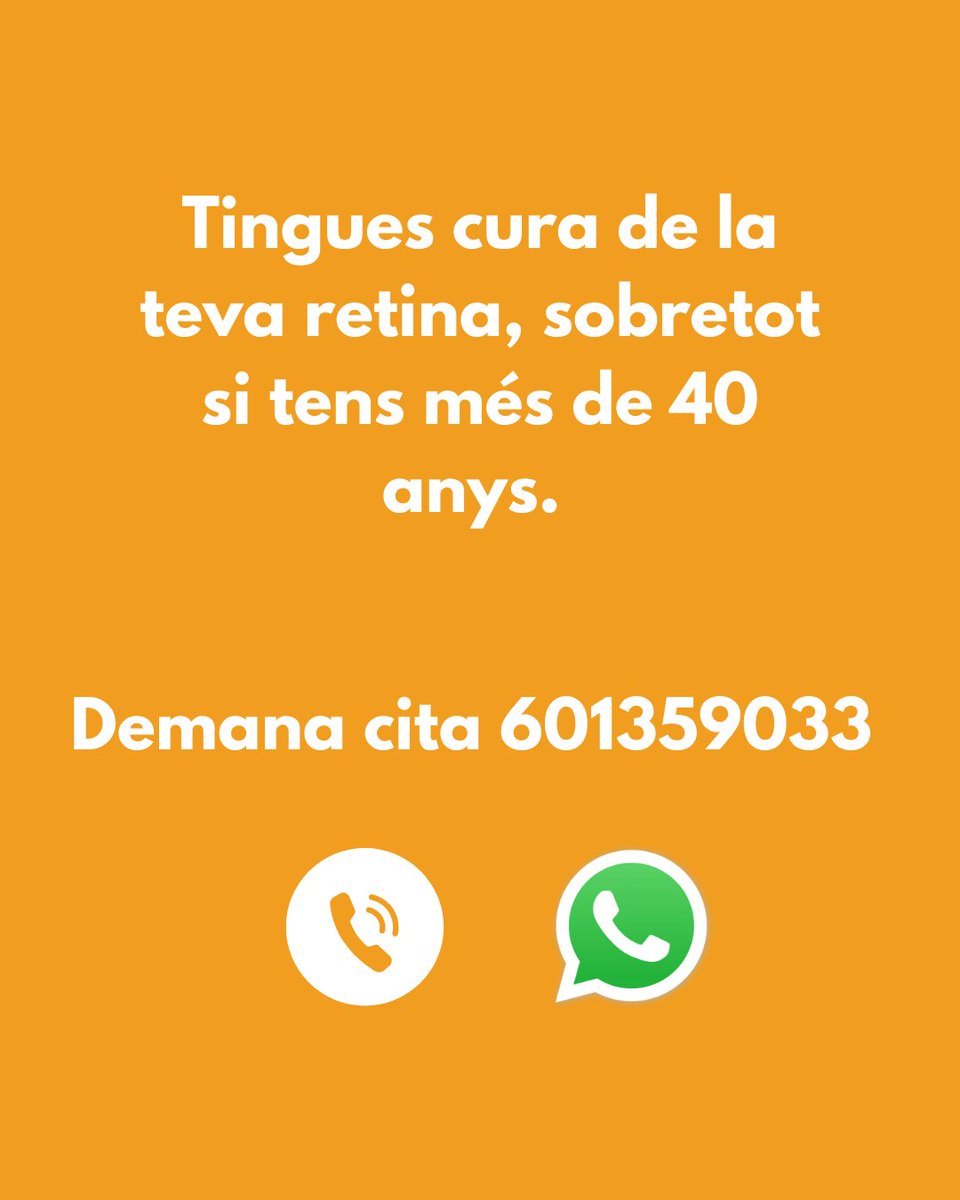 OPTICARUEDA's tweet image. Detectar-les a temps és clau per prevenir la pèrdua de visió. 🕵️‍♀️ Vine a Òptica Rueda per una revisió i protegeix la teva vista! 👓

#DiaMundialDeLaRetina #SalutVisual #opticaRueda