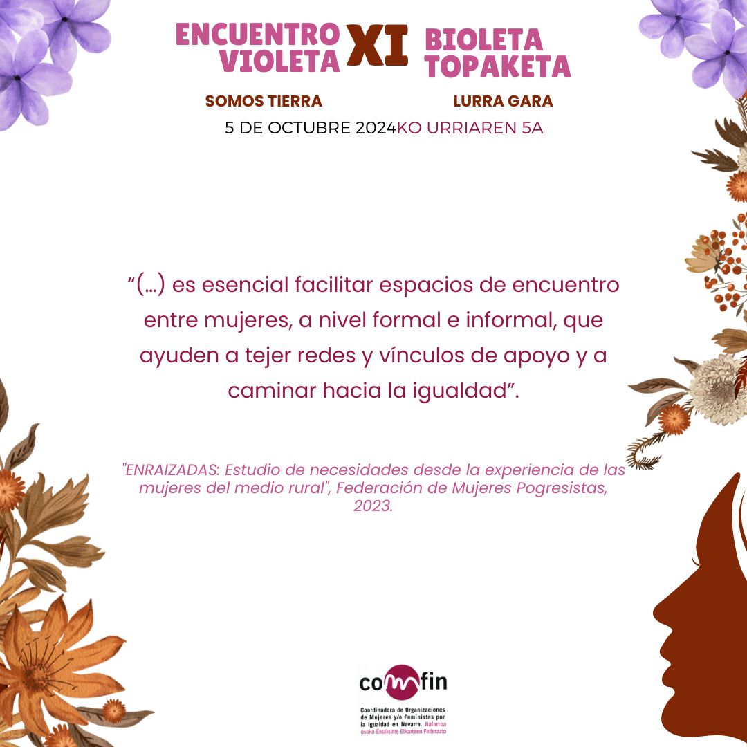 Inscríbete para participar en el Encuentro Violeta del próximo 5 de octubre en Arizala de Tierra Estella. comfin.org/inscripcion-xi…