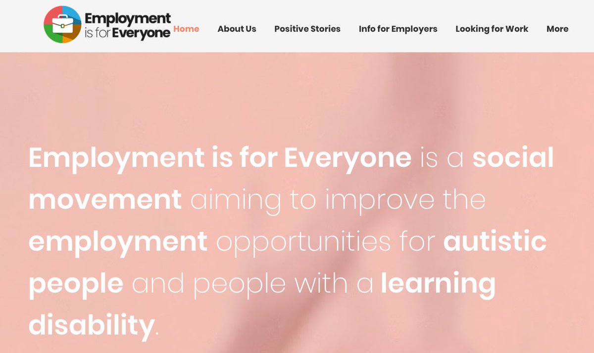 We’ve added a load of new resources to both the “Looking for Work” and “Info for Employers” pages in recent weeks. Feel free to check them out below 👇🏽 

employmentisforeveryone.org.uk/resources-for-…

employmentisforeveryone.org.uk/resources

#EmploymentIsForEveryone #SupportedEmployment #Resources