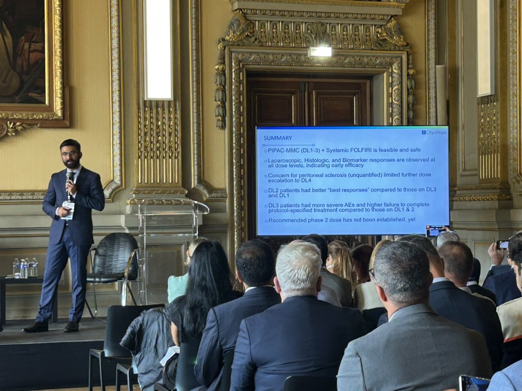 Thanh Dellinger (@tdellingermd) on Twitter photo PIPAC mitomycin C study is feasible and shows promising response, by <a href="/MustafaRaoofMD/">Mustafa Raoof</a> on behalf of U.S. PIPAC Consortium at <a href="/PSOGI_EC/">Peritoneal Surface Oncology Group International</a> <a href="/ISSPP1/">ISSPP</a> meeting in Lyon <a href="/merchea_md/">Amit Merchea</a> #larrywhelan <a href="/DKDePeralta/">Danielle DePeralta</a> <a href="/CityofHopeSurg/">City of Hope Surgery</a> <a href="/COH_GynOncology/">Division of Gynecologic Oncology at City of Hope</a> PIPAC mitomycin C study is feasible and shows promising response, by <a href="/MustafaRaoofMD/">Mustafa Raoof</a> on behalf of U.S. PIPAC Consortium at <a href="/PSOGI_EC/">Peritoneal Surface Oncology Group International</a> <a href="/ISSPP1/">ISSPP</a> meeting in Lyon <a href="/merchea_md/">Amit Merchea</a> #larrywhelan <a href="/DKDePeralta/">Danielle DePeralta</a> <a href="/CityofHopeSurg/">City of Hope Surgery</a> <a href="/COH_GynOncology/">Division of Gynecologic Oncology at City of Hope</a>