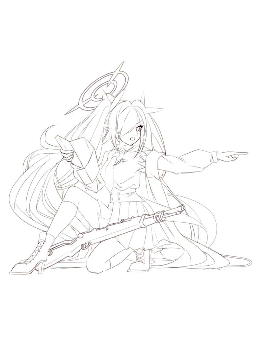 rkgk 기존에 낙서하던 이오리가 저장을 안해버리는 바람에 날아가서 다시 그린 이오리 낙서. 낙서 치고 만족스럽게 나와서 좋네요.
＃ブルアカ