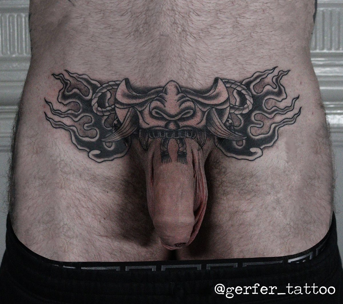 Hannya 🔥🔥🔥 DM for bookings/info. Bookings open! 
Thanks so much!  #tattoo #penistattoo #tattooed #tattooing #dicktattoo #queertattooer #dublin #gerfertattoo #genitaltattoos #nude #guyswithtattoos #tattooedmen #dick #dicktattoo #tattooedpenis #genitaltattoo