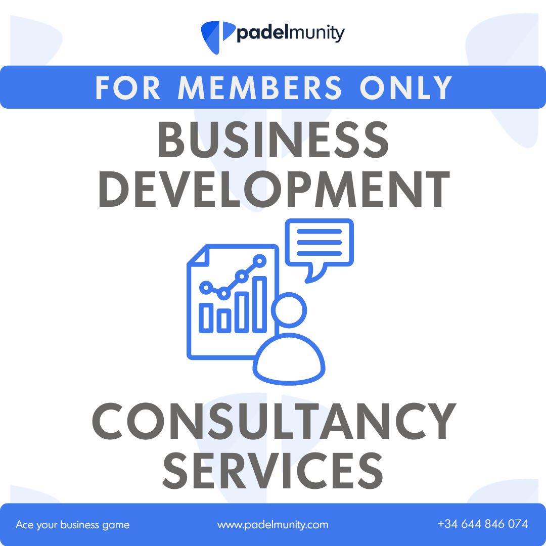 🚀 Padelmunity expands its portfolio of high-value services by offering a new international business development consulting service to all its members.

This consultancy is just one of the many valuable services we provide to our community.
