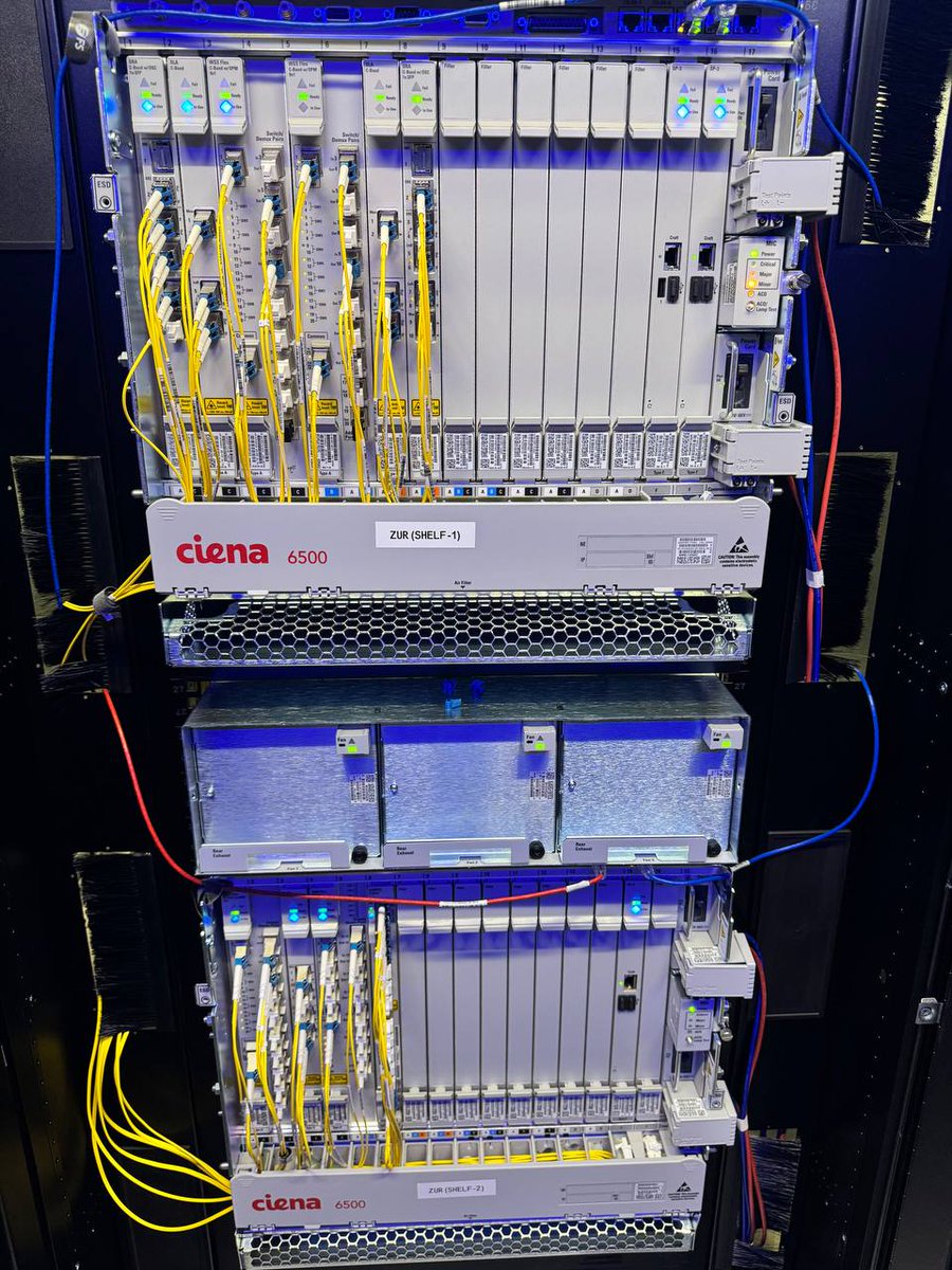 gnm_gnmix's tweet image. Hardware heaven! These racks are powering our latest DWDM routes around Central Europe. Ready to level up your network? We sure are!
#globalnet #dwdm #equinix #digitalrealty #fiber #techporn #fiberflex