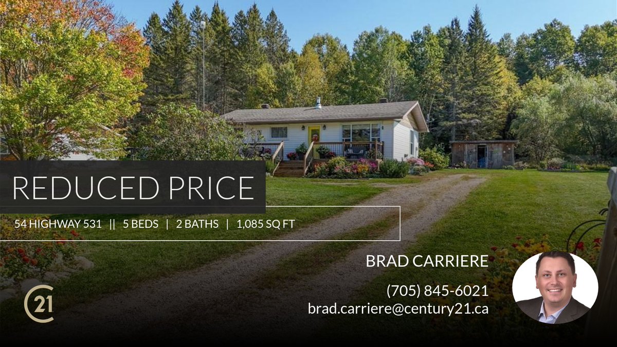 BradCSells's tweet photo. 📍 Reduced Price 📍 This recently reduced home at 54 Highway 531 in Bonfield won't last long, so, don't wait to set up a showing! Reach out here or at (705) 845-6021 for more information! https://t.co/IY09PVd7vl https://t.co/0h0tgQs07A