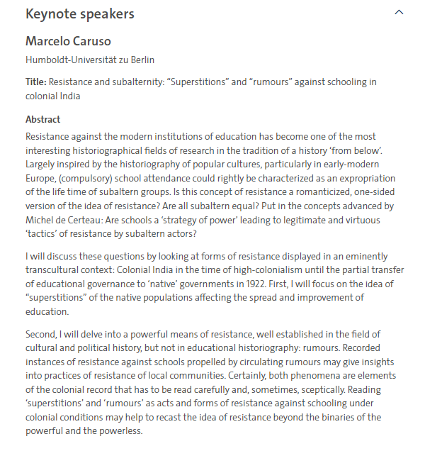 joakimlandahl's tweet image. Superstitions, rumours, dreams... Inspiring keynote abstracts, by Marcelo Caruso and @Olsensid, now published on the website for the 9th Nordic Educational History Conference.