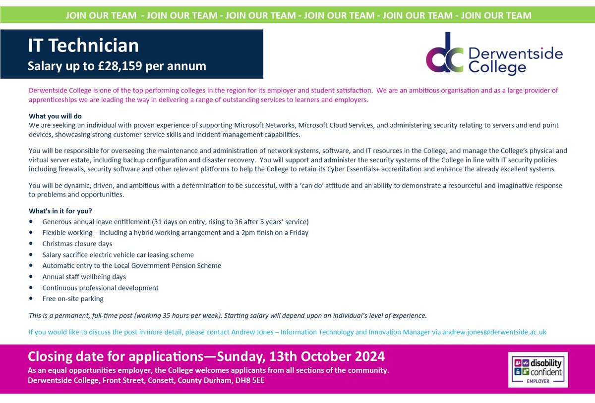 Derwentside College tweet media