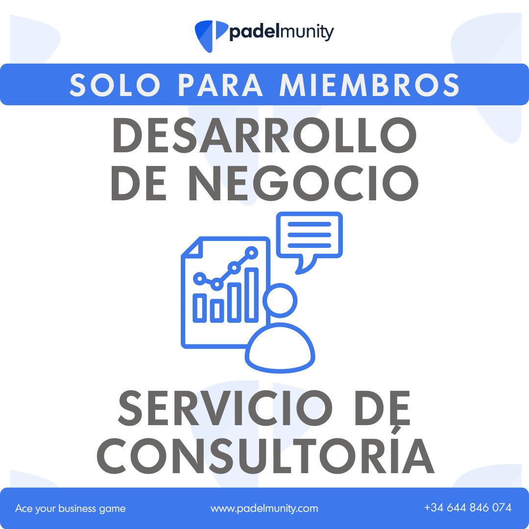 🚀 Padelmunity amplía su oferta de servicios de alto valor para sus miembros con un nuevo servicio de consultoría en desarrollo de negocio internacional.

Esta consultoría es uno más de los muchos servicios que ofrecemos a nuestra comunidad.