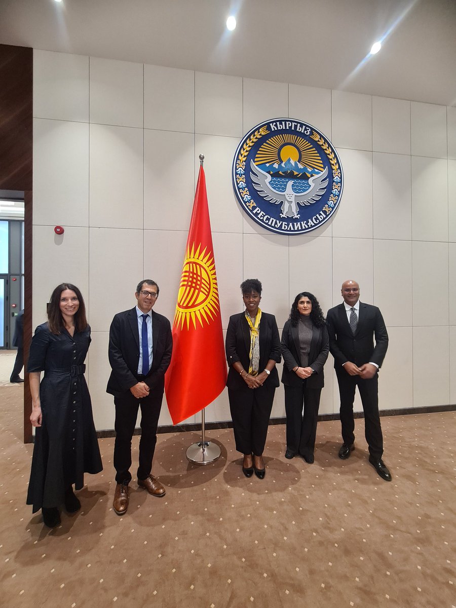 In Bishkek, Kyrgystan with <a href="/LarasaTita/">tita larasati</a>  and the members of the Global Creative Economy Council, where we are meeting with local creative entrepreneurs, the Creative Industries Association and speaking with Prime Minister Japarov. #CreativeEconomy #EconomicGrowth