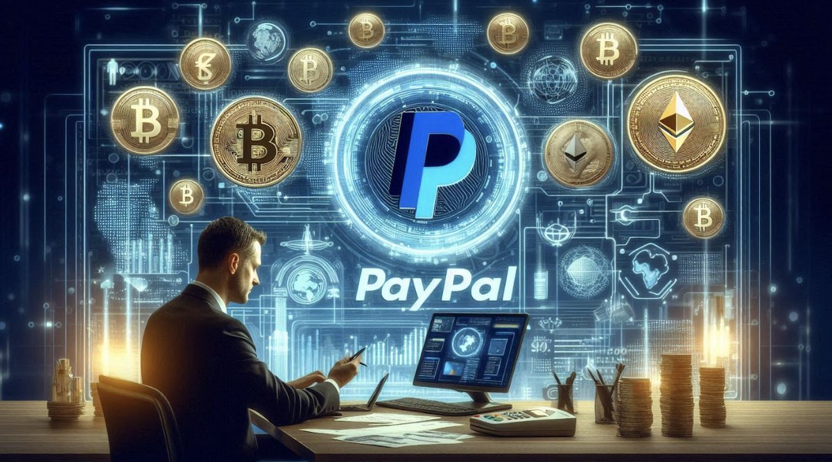 #PayPal now allows U.S. merchants to transact in cryptocurrency, reflecting increased adoption. Shares initially dropped 1.25% but later rebounded. The service isn’t available for New York businesses and follows the launch of PayPal USD, a stablecoin with a market cap over $709M.