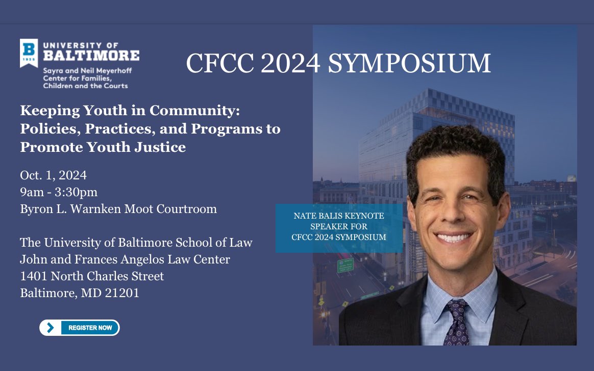Aubrey_EL's tweet photo. @UBaltLawCFCC is celebrating #YJAM2024 with a Youth Art &amp; Poetry Showcase and the #CFCC2024Symposium next week. Keynoted by @NateBalis from @AECFNews, we will learn how to support youths’ community connection before, during, &amp; after a #juvenilejustice case. https://t.co/Jx8ofbis6k