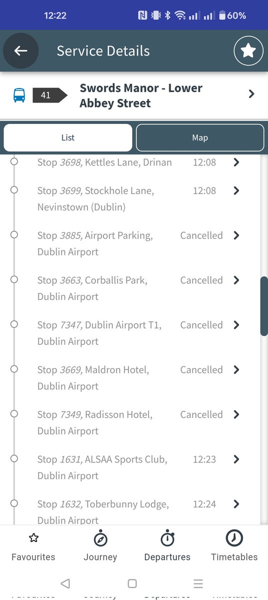 Col_Buckshot's tweet photo. @dublinbusnews Why did this 41 skip the airport? The one after is completely cancelled. https://t.co/oCYvWH4KKd