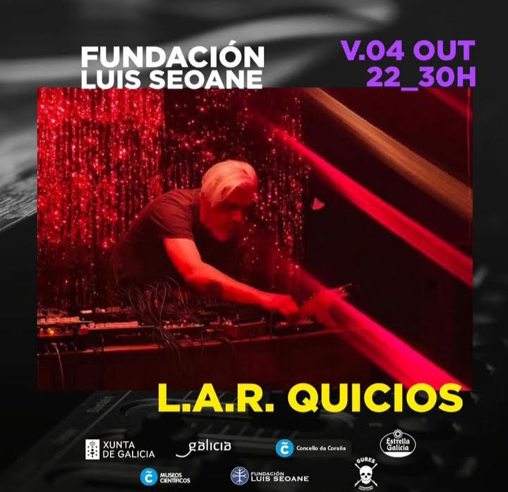 INSONORA's tweet photo. Amigos! el 4 de Octubre en #MODULARTEC, en la FUNDACIÓN SEOANE de A CORUÑA estarán L.A.R. Quicios (parte importante de IN-SONORA, gran artista) + Francisco López, ¿que más se puede pedir? Estar cerquita para asistir a esa gran sesión doble dedicada a la escucha > @FundLuisSeoane https://t.co/HbX8mAekyk