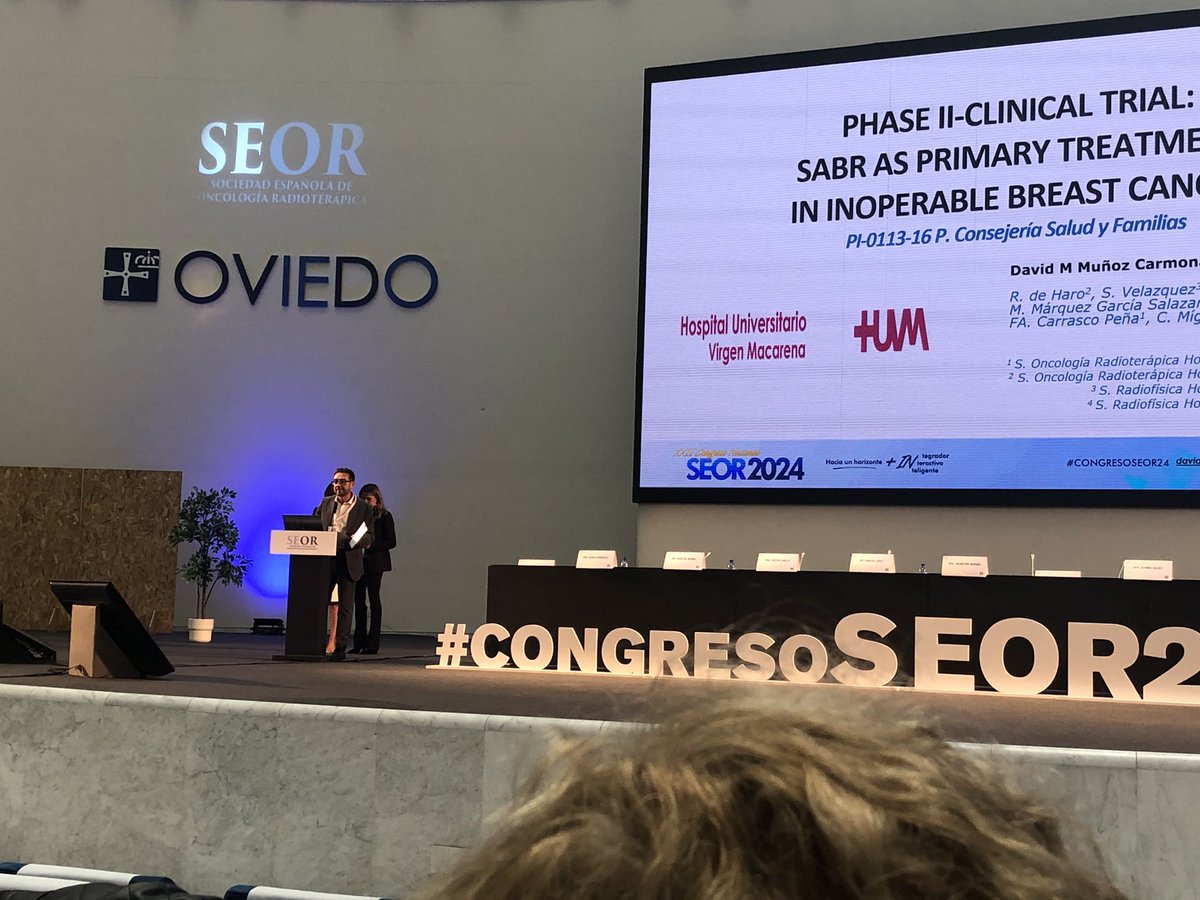AmadeoWals's tweet photo. Premio a la mejor comunicación @davidmunozca @HUVMacarena @oncoradioHUVM 
#congresoSEOR24 https://t.co/GQvaAzcgwN
