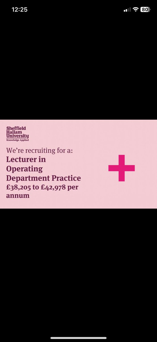 A fabulous opportunity to join our ODP team. We value and welcome enquiries from perioperative practitioners and  ODPs from all backgrounds. Closing date 29th September. bit.ly/3LEPeML