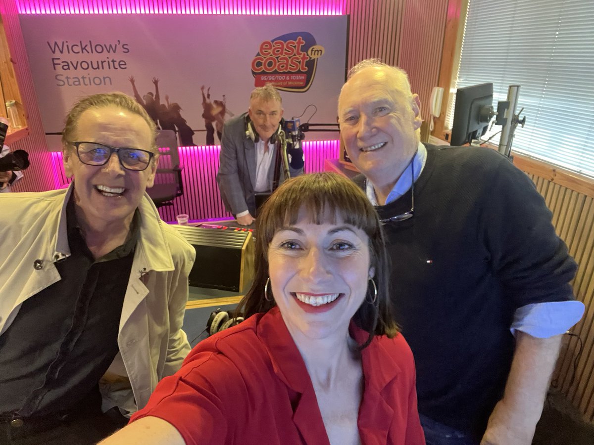 sharontobin's tweet photo. So thrilled to be @eastcoastfm this morning to celebrate @radiodeclan and his 30 years presenting The Morning Show. He’s been a mentor, a friend and great supporter of female broadcasters. Thank you Dec! #radio #wicklow #broadcasting #independentradio #dj #presenter #imro https://t.co/wfpYIaYuQl