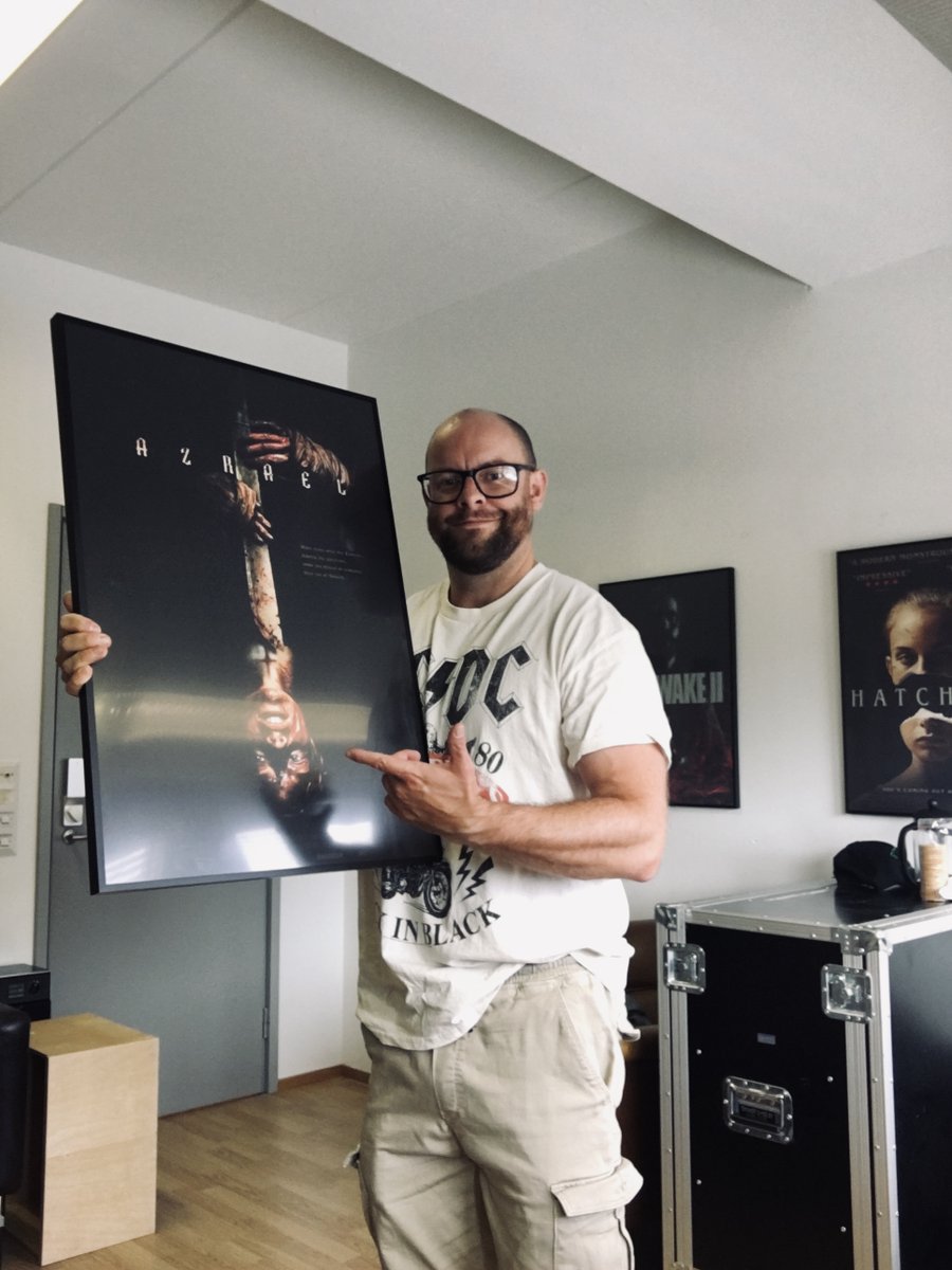 Proud to add this one to the office wall. Happy release day to AZRAEL, hitting cinemas in the US today via
@IFCFilms
. #Azrael #AzraelMovie #horror #HorrorMovies #horrormovie #poster #samaraweaving