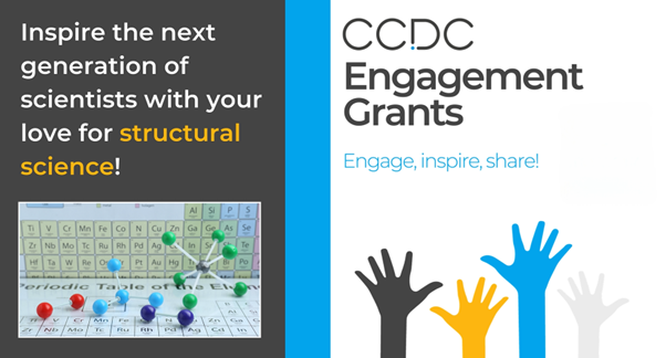 📣The deadline to apply for the Engagement Grants has been extended!

Inspire the new scientific generation with engaging resources about crystallography and structural science.

⌛Apply by Friday, 4th of Oct: ccdc-info.com/4eCpBsp 

#TeachChemistry #STEM