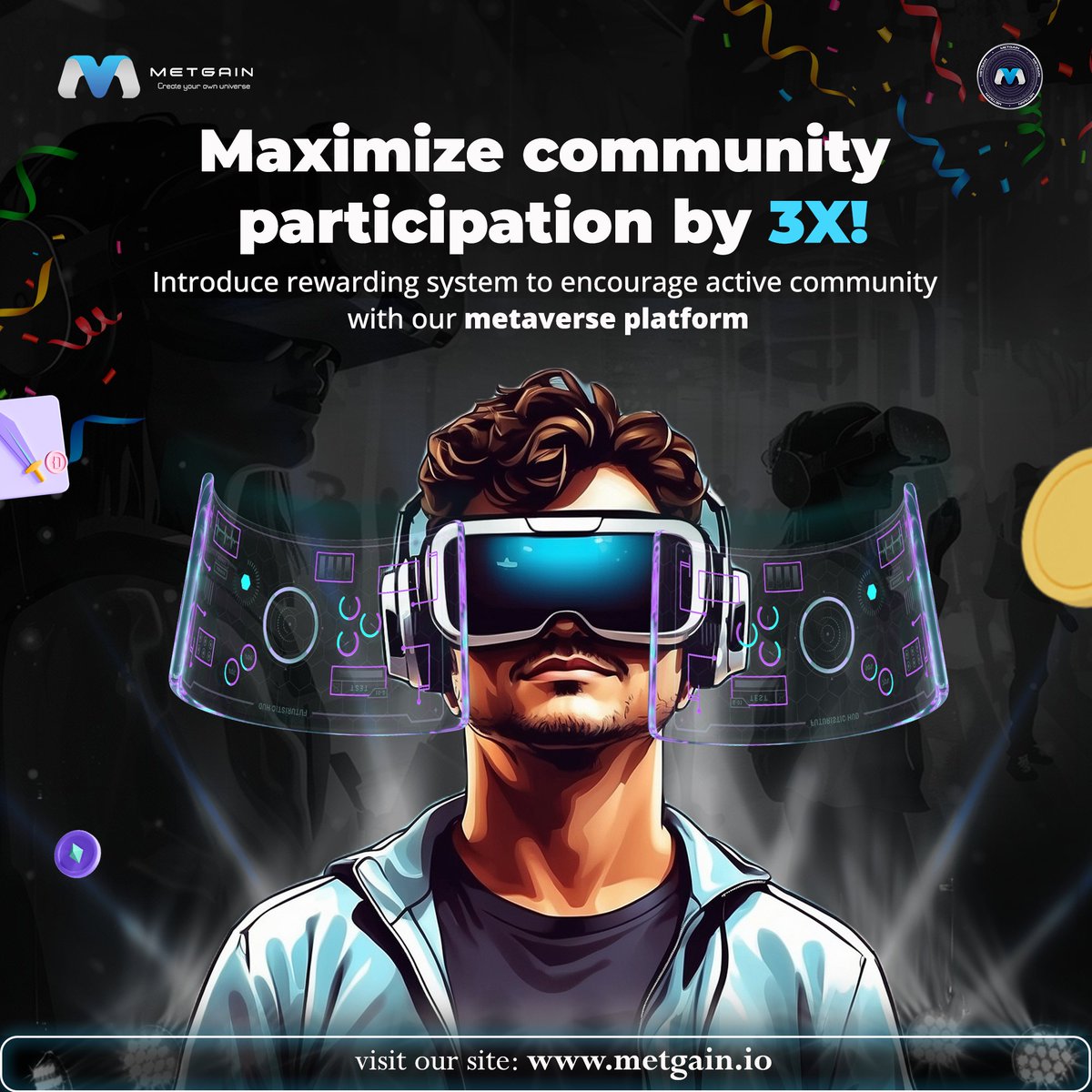 metgain_io's tweet photo. Triple your engagement with our Metaverse rewards! Join the future of interactive communities.
..
🌐👉: https://t.co/1MbOfcH5Tu
..
#Metaverse #RewardSystem #metgain #CommunityEngagement #metgaincoin https://t.co/mwkqhSJ0lK