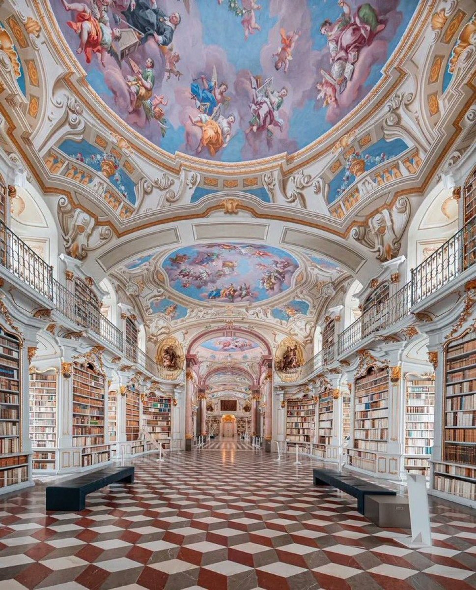 David_eficaz's tweet image. Hilo de las bibliotecas más bellas del mundo

La 8 te encantará.

1. Admont Abbey Library, Austria