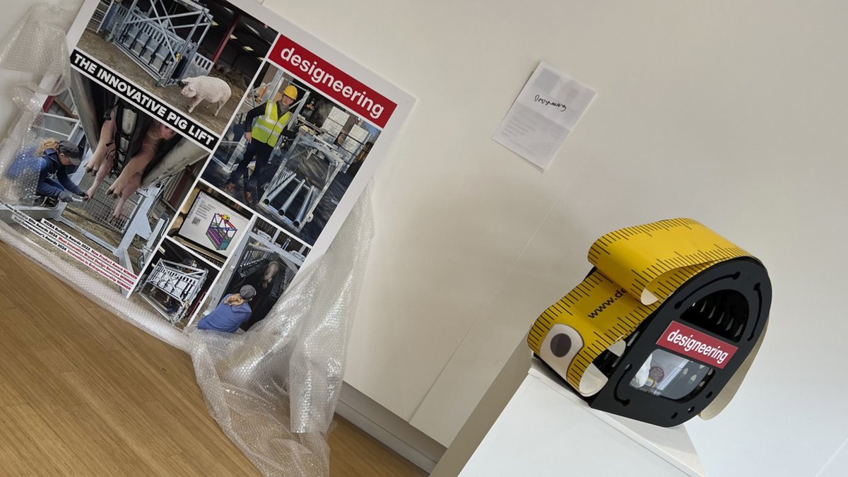 Setting-up Designeering’s space where our Innovative Pig Lift will be featured as part of the LCB20 exhibition. lcbdepot.co.uk/lcb20/ It is on at <a href="/lcbdepot/">LCB Depot</a>, 9am-5pm from Monday September 30th to Friday October 18th. #LCB20 #Engineering #PigLift #Innovation