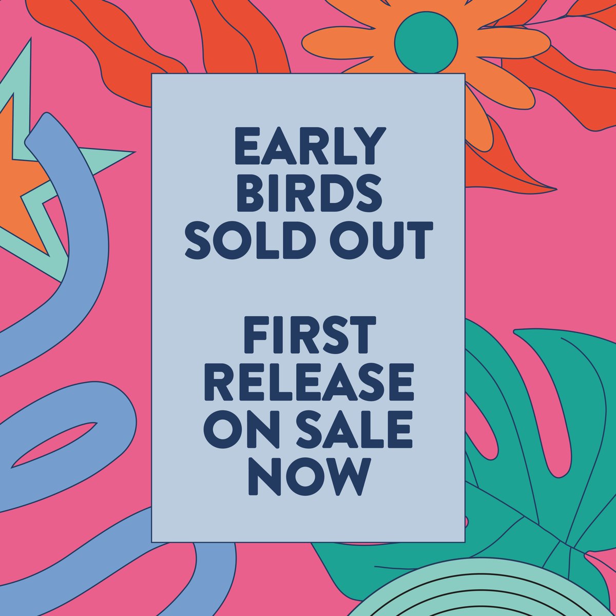We have now sold out of both our Super Early Bird &amp; Early Bird tickets!🤯 You guys are AMAZING! 😍

We now roll on to our First Release tickets, just £10.50 a month+BF for a weekend of live music across five stages! Grab them whilst they are available now: tinyurl.com/453xf36n
