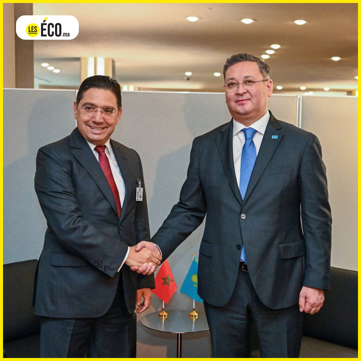 LesEcoMa's tweet photo. 🇲🇦🇰🇿| Le Maroc et le Kazakhstan ont signé, jeudi à New York, un accord d’exemption de visa.

#maroc #kazakhstan #visa #Bourita #nurtleu #Morocco #accord https://t.co/7qf2SjlEqd