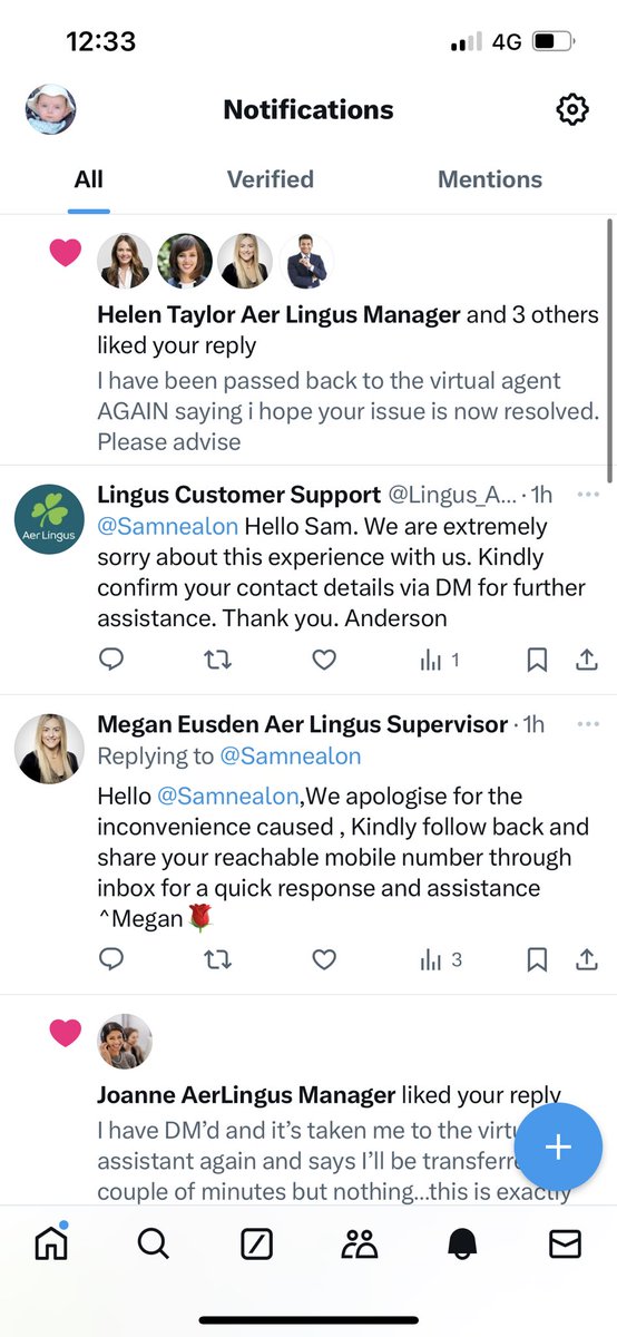 Samnealon's tweet photo. @AerLingus please can i check if these accounts are legit? https://t.co/sA9irW5Co2