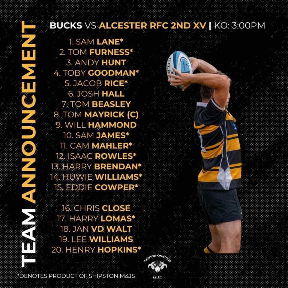Shipston Rugby (@shipstonrugby) on Twitter photo Here are your 2 teams for tomorrow's games π
πΆ Rams away at <a href="/ludlow_rfc/">Ludlow Rugby Club</a>
πΆ Bucks away at <a href="/AlcesterRFC/">Alcester Rugby</a>
#therams πππ Here are your 2 teams for tomorrow's games π
πΆ Rams away at <a href="/ludlow_rfc/">Ludlow Rugby Club</a>
πΆ Bucks away at <a href="/AlcesterRFC/">Alcester Rugby</a>
#therams πππ