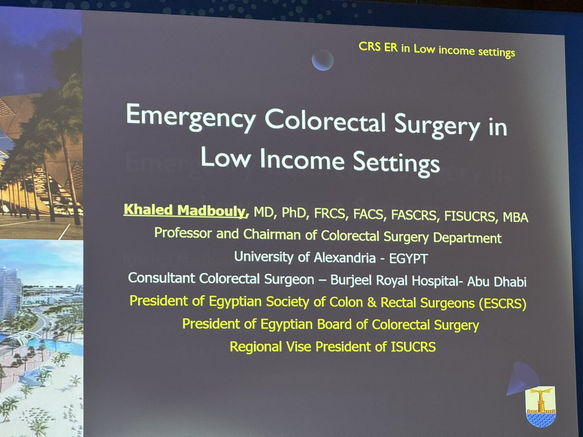 drkavasi's tweet photo. Such an insightful talk on emergency colorectal surgery in low income settings by @kmadbouly at @escp_tweets! Crucial discussion since not all European centers have the possibility for the highest level of care. #slideoftheday #ESCP2024 #greece #thessaloniki https://t.co/mgmrsBAxKX