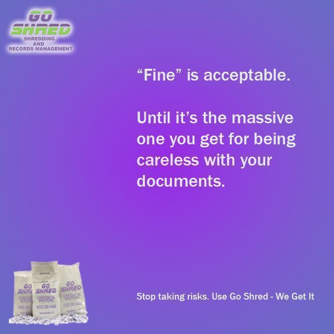 GoShredUK's tweet image. DID YOU KNOW - The ICO has the power to issue fines of up to £17.5 million or 4% of your company's annual worldwide turnover, whichever is higher. 

Go Shred - We Get It
👉🏽goshred.co.uk

10th ANNIVERSARY 2014-2024
#Security #Documents #Shredding #Scanning