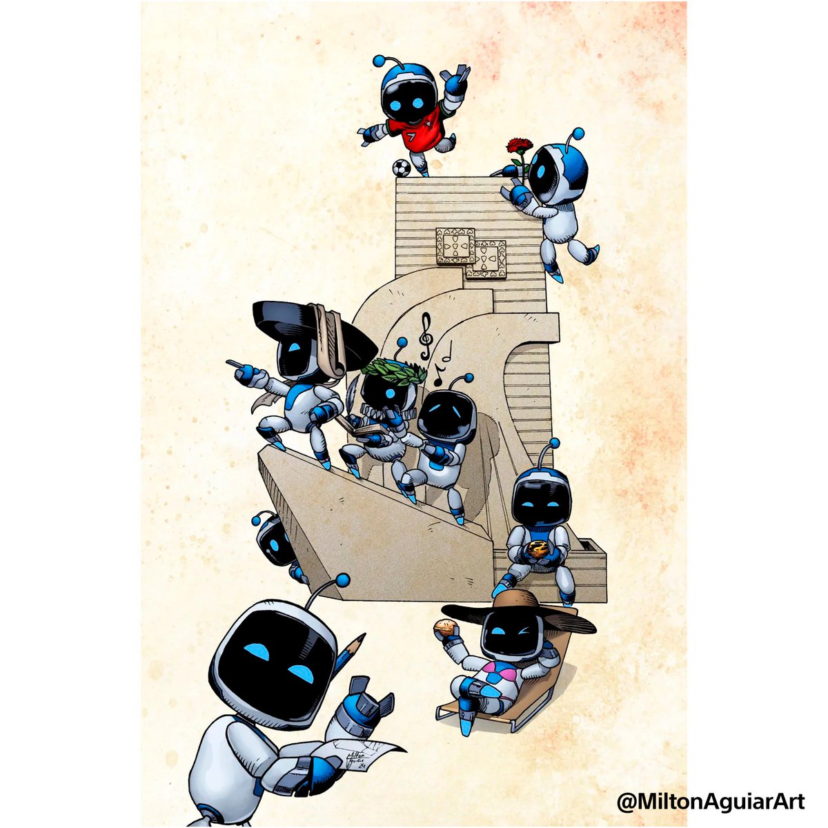PlayStationPT's tweet image. As vossas participações no concurso de Fan Arts de ASTRO BOT foram INCRÍVEIS😍Estas são as melhores obras que nos chegaram para dar as boas-vindas ao Astro🤖Obrigado a todos pela vossa paixão e dedicação!

ARTISTAS: @MiltonAguiarArt, @half_works, @Fizz00Fizz e eman.cid…